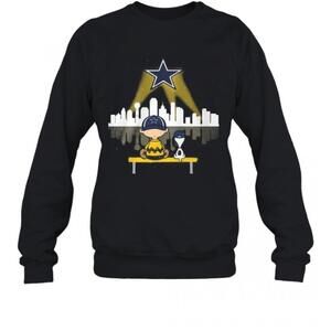 Charlie Brown And Snoopy Dallas Cowboys Football T-Shirt